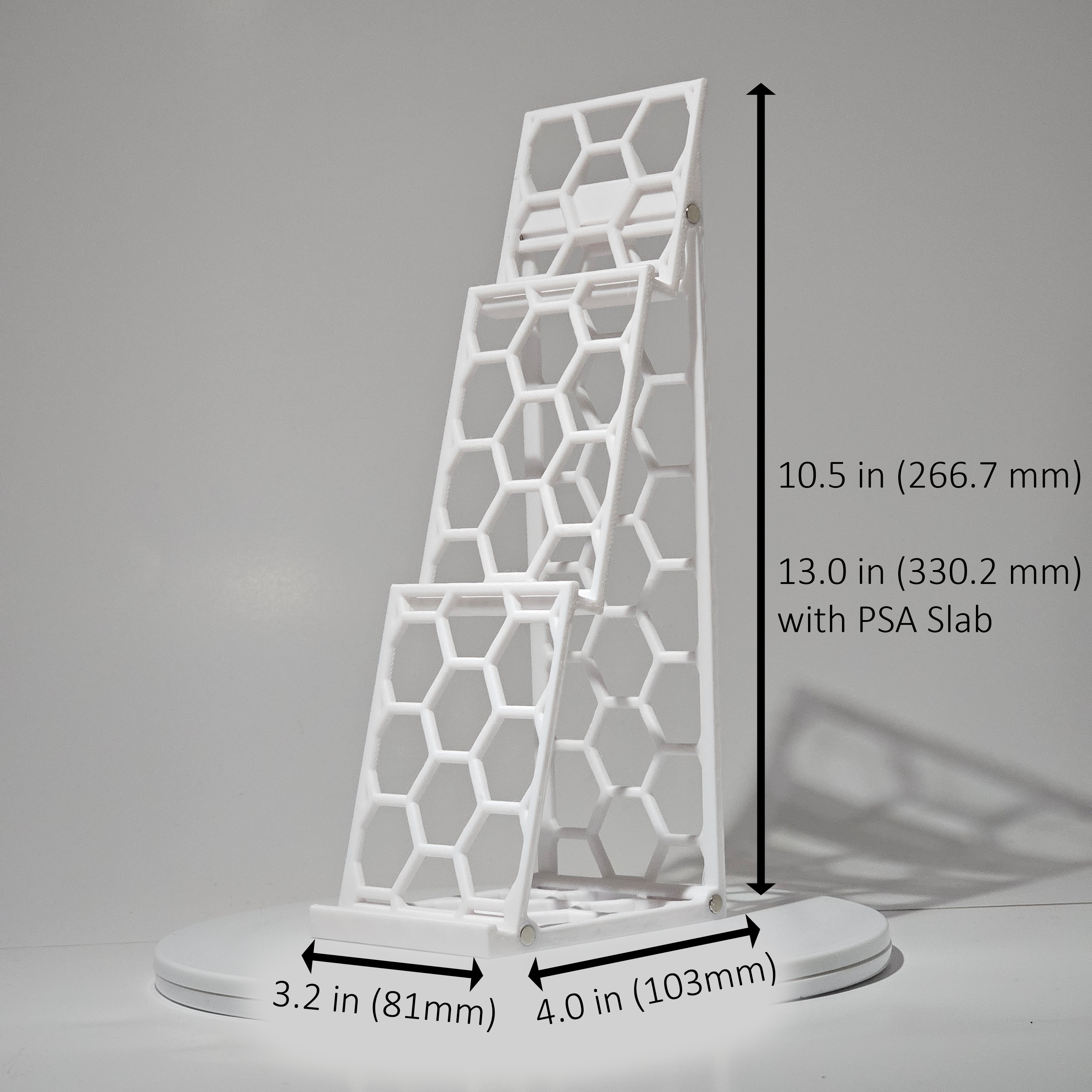 3-Tier Graded Card Display Tower – Magnetic Expandable Stand for PSA, BGS, CGC & More (2-Pack)