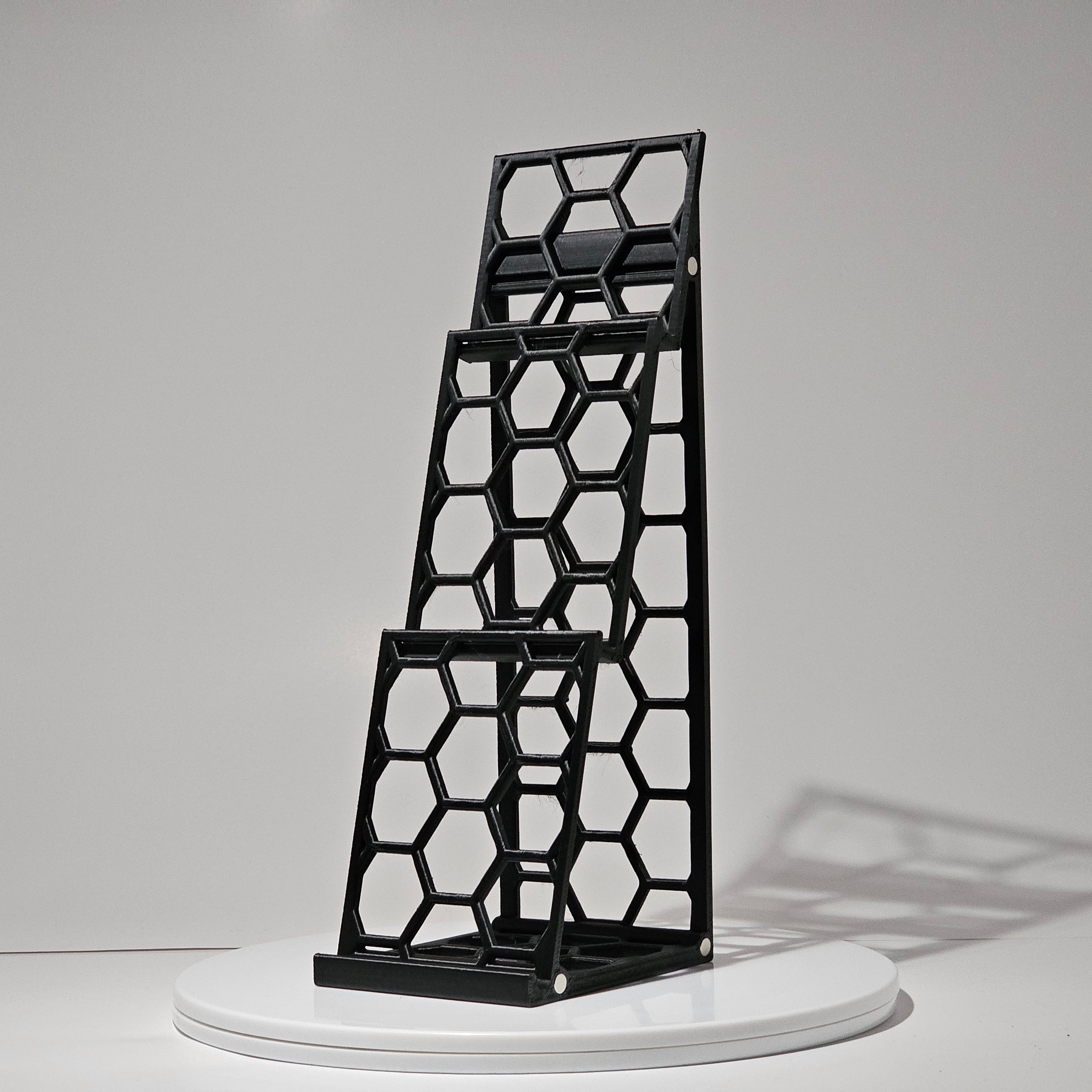 3-Tier Graded Card Display Tower – Magnetic Expandable Stand for PSA, BGS, CGC & More (2-Pack)