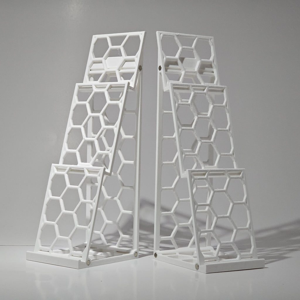 3-Tier Graded Card Display Tower – Magnetic Expandable Stand for PSA, BGS, CGC & More (2-Pack)