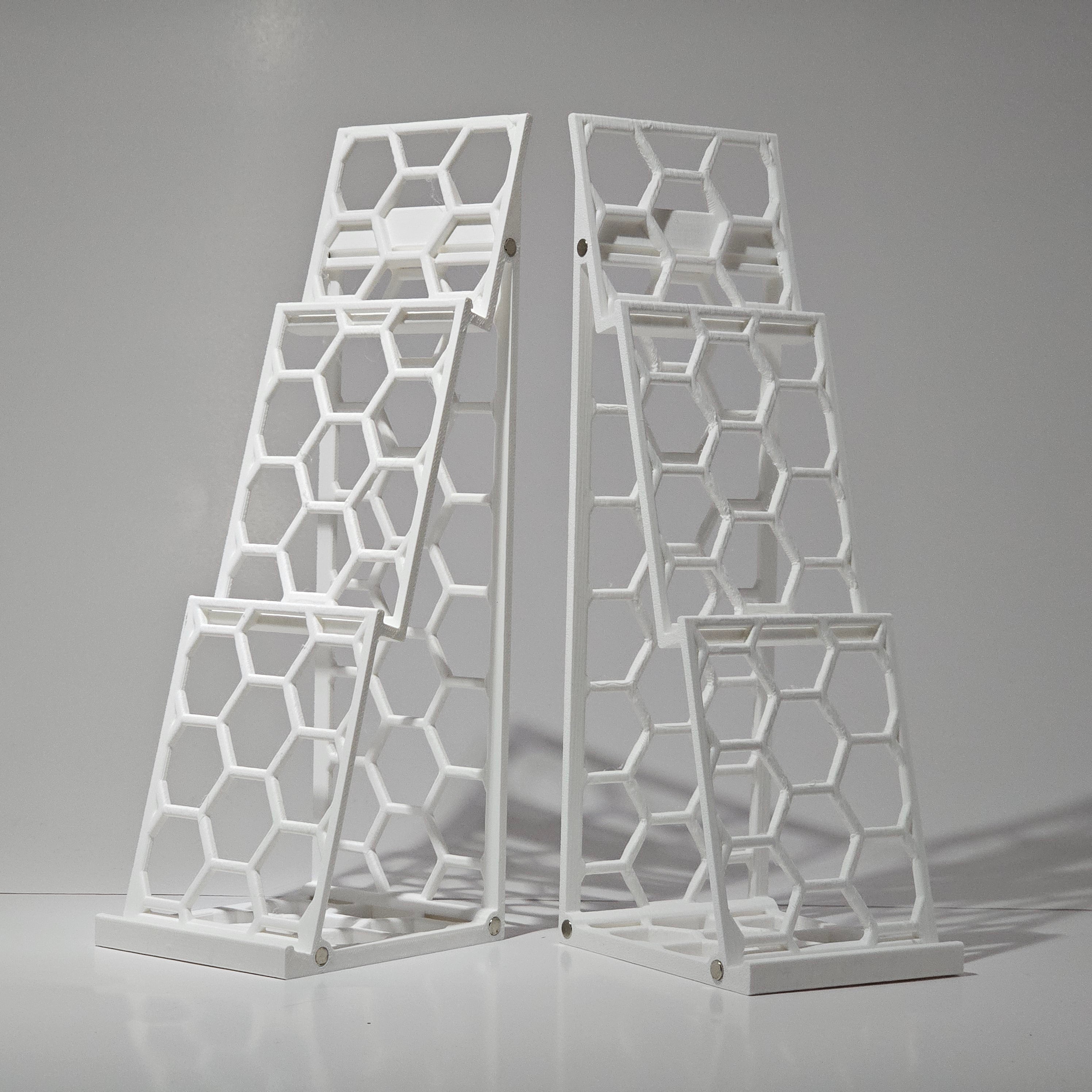 3-Tier Graded Card Display Tower – Magnetic Expandable Stand for PSA, BGS, CGC & More (2-Pack)
