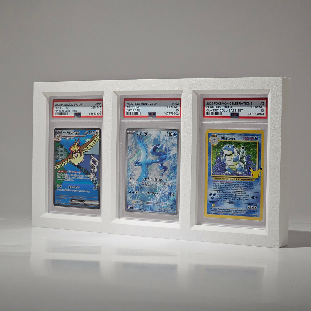 PSA Slab 3 Card Display – Magnetic Two-Piece Frame for Pokémon & TCG Cards
