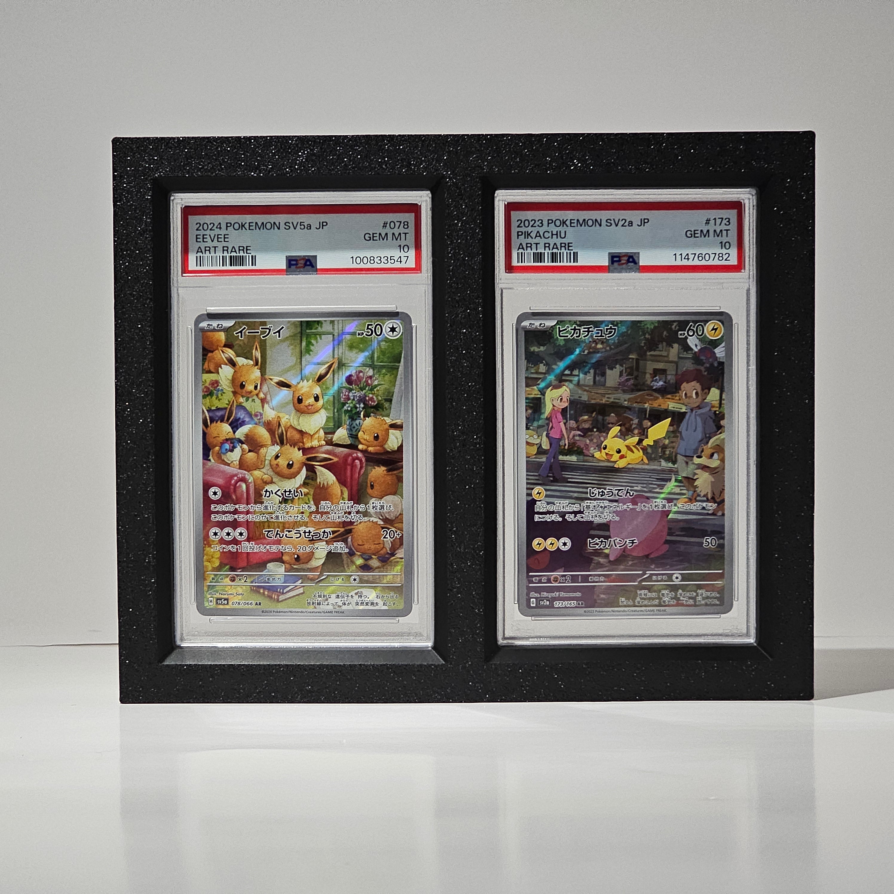 PSA Slab 2 Card Display – Magnetic Two-Piece Frame for Pokémon & TCG Cards