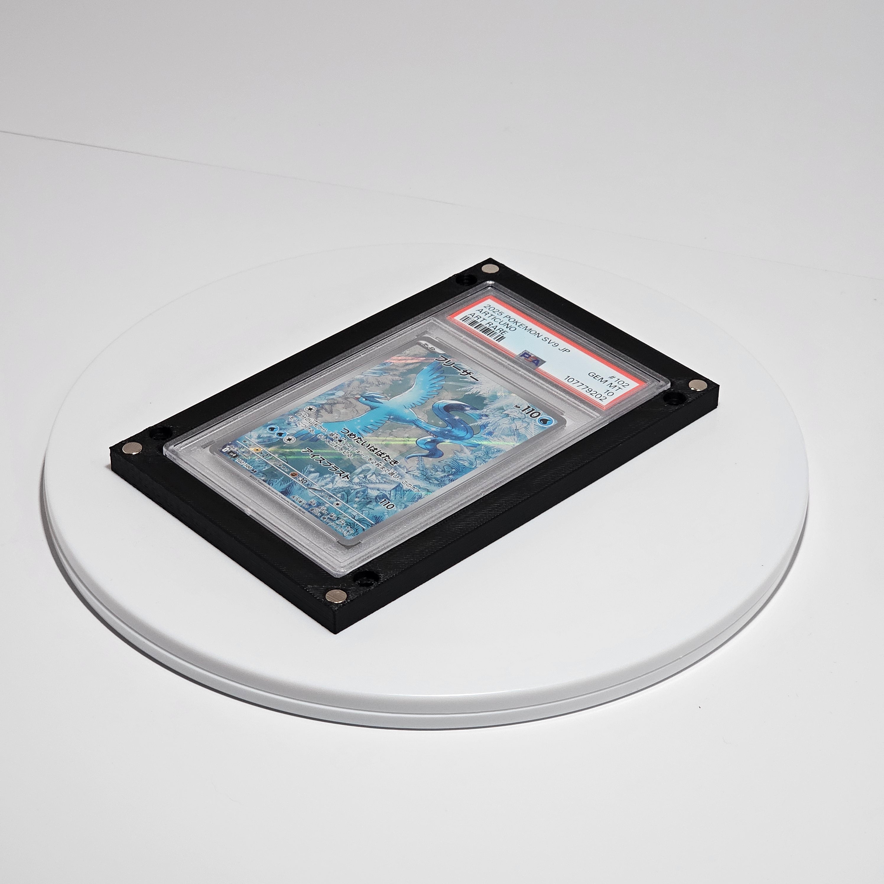 PSA Slab Wall Mount Display – Magnetic Frame for 1 Graded Card (Pokémon, Sports, TCG) (3-Pack)