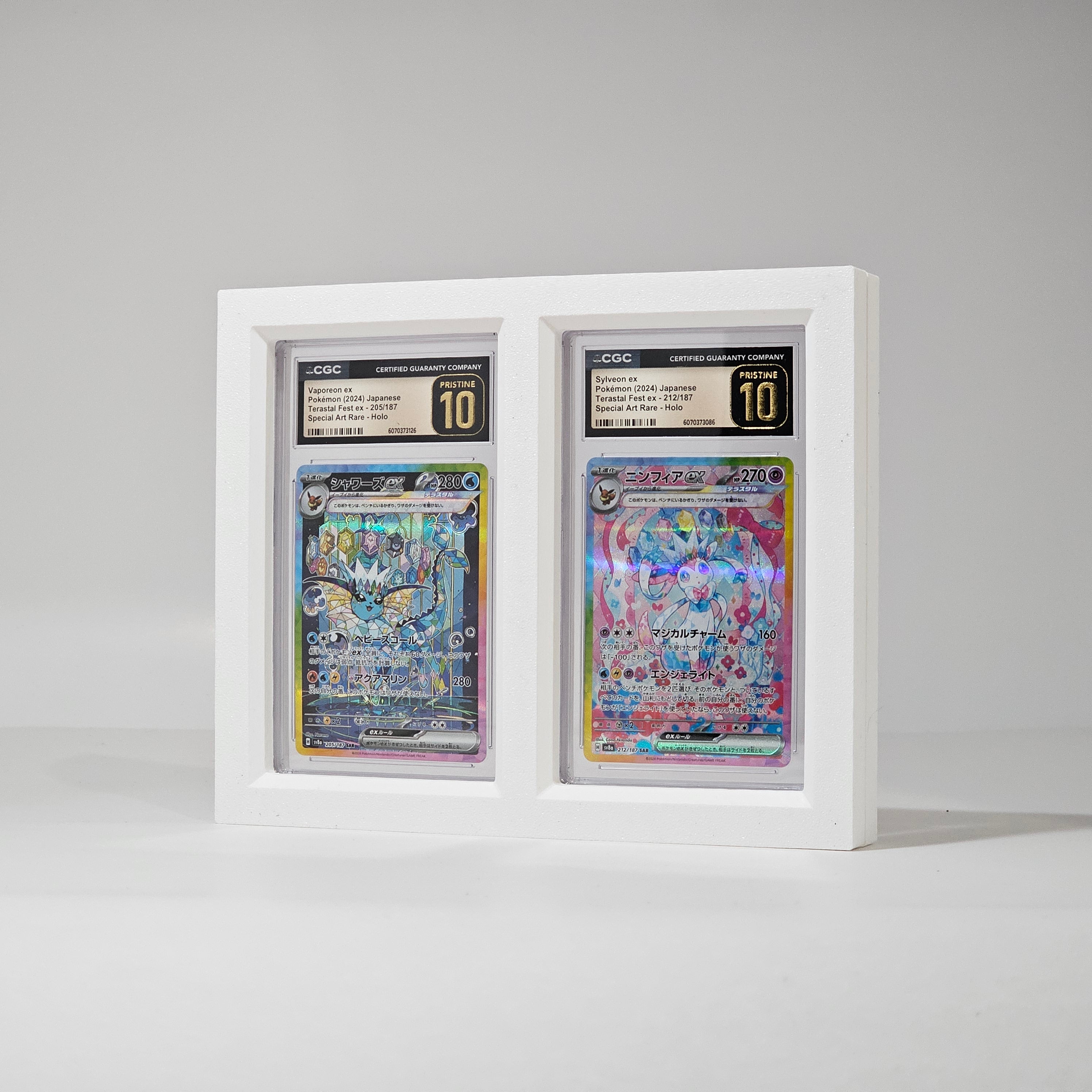 PSA Slab 2 Card Display – Magnetic Two-Piece Frame for Pokémon & TCG Cards